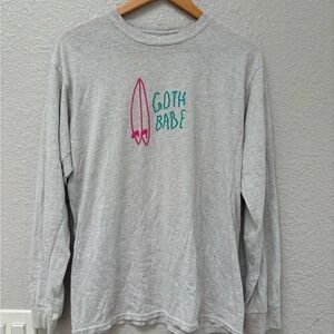 Goth Babe Merch Long Sleeve T- Shirt